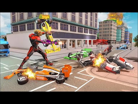 Amazing Cheetah Robot Car Transformation Ep-2 | City Rescue Formula Car Robot Android GamePlay