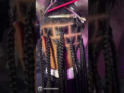 Medium Knotless braids✨