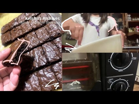 Keisha's Vlog Diary  ep.1 |🍫 Baking Chocolate Brownies 🤎🧈🎀