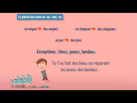 Le pluriel des noms en -au, -eau, -eu