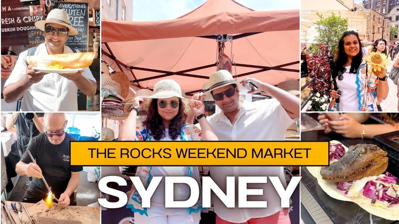 Join travelers as they explore The Rocks Market.