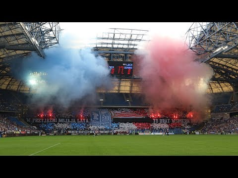 Oprawa "W przyjaźni mijają lata, tu brat wspiera brata" Lech Poznań - Cracovia (1.09.2019)