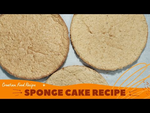 Easy White Sponge Cake Biskvit - Croatianway