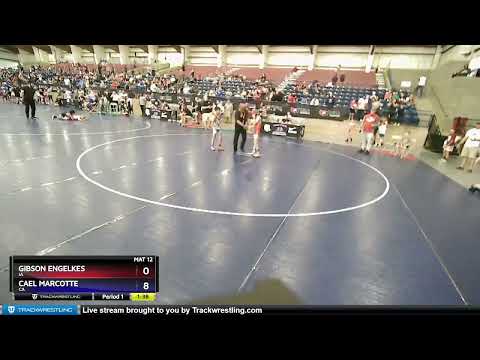 63 Lbs Champ. Round 1 - Gibson Engelkes, IA Vs Cael Marcotte, CA 5cdf