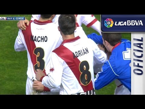 Golazo de Iago Falqué (4-0) en el Rayo Vallecano - Málaga CF