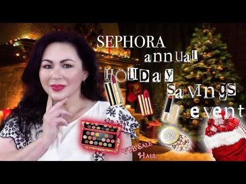 Sephora Annual Holiday VIB Sale Haul - Pat McGrath Tom Ford Gucci Givenchy  ABH Hourglass & More...