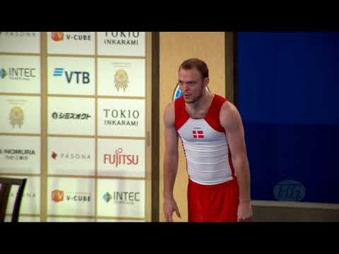 SOERENSEN Lasse (DEN) M - 2019 Trampoline Worlds, Tokyo (JPN) - Qualification Tumbling R1