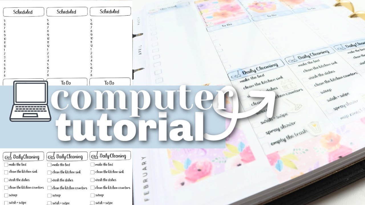 🆓Free Printables! Planner Overlay Microsoft Word Tutorial | Functional Planning in a Happy Planner