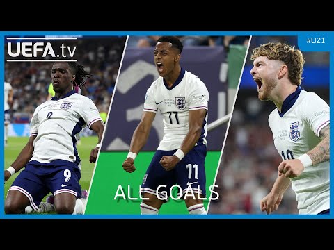EVERY England Goal To Win The Under-21 EURO 2025 Trophy! 🏆
