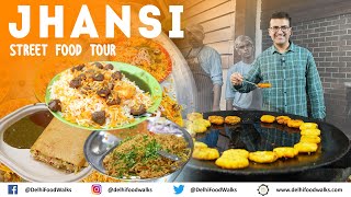 JHANSI Street Food Tour I Soya Biryani + करेला चाट + Veg Kababs + Samosa Raita + Paneer Bhelpuri