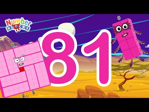 Numberblocks 81 learn to count with 8 Magic Run Savanna New Season | Numberblocks Magic Adventure