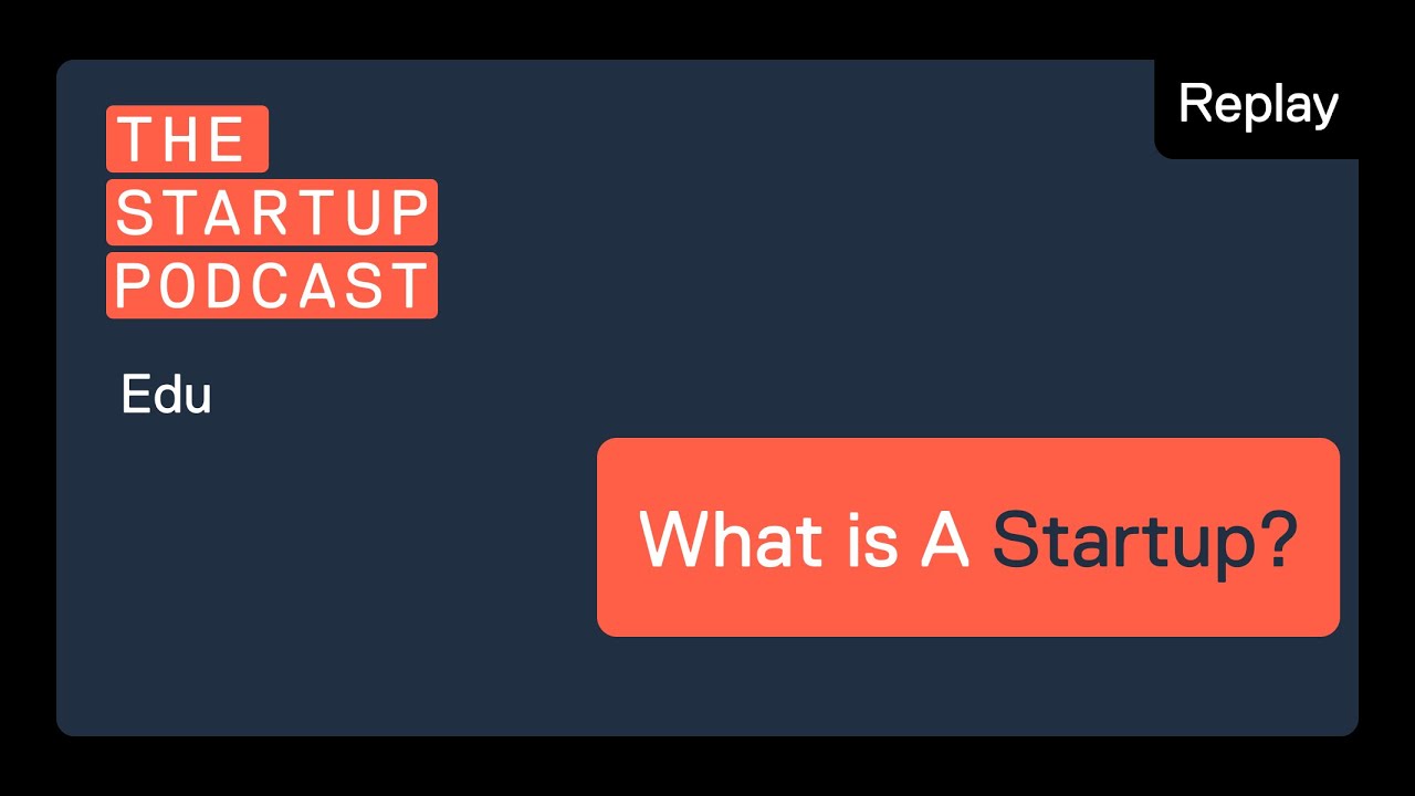 Edu: What is a Startup? - An Antidote to Small Business Syndrome