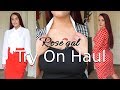 RoseGal Curvy Business Chic Try On Haul Ruby Red