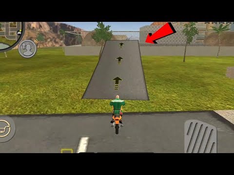 Rope Hero: Vice Town - (बाइक से सेना के अड्डे पर कूदें) Jump from the bike to the army base