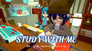 【Study With Me】日本語を勉強するクロニーと初音ミク先生 / Kronii learning Japanese with Hatsune Miku【gogh / Lofi】