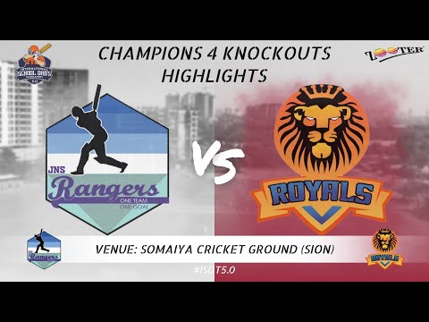 CHAMPIONS 4 KNOCKOUTS HIGHLIGHTS | JNS RANGERS VS BD ROYALS | INTERNATIONAL SCHOOL DAD'S 5.0 2023