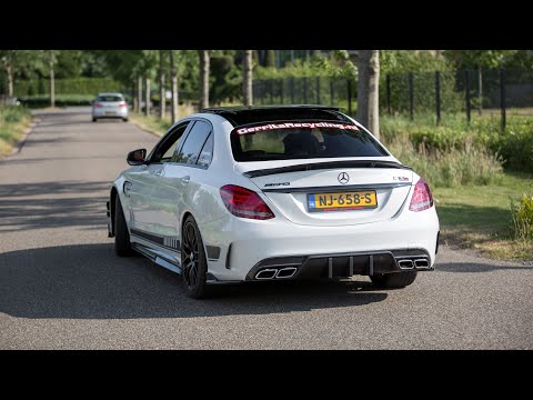 611HP Stage 2 Mercedes C63 S AMG with Decat Downpipes - LOUD Revs & Accelerations !