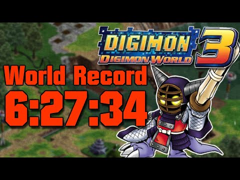 Digimon World 3 Any% Speedrun World Record 6:27:34