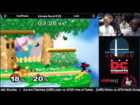 Smash @ Clarendon Arcadian WR5A - AceOfFlakes vs. Laijin (Read Warning In Description)