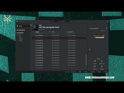 50 Synthwave Synth Presets for Arturia Jun 6-V - The Jun Synth Vol.2 walkthrough Vicious Antelope