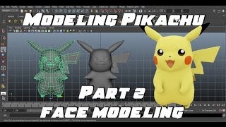 Modeling Pikachu in Maya (Part 2 of 3)