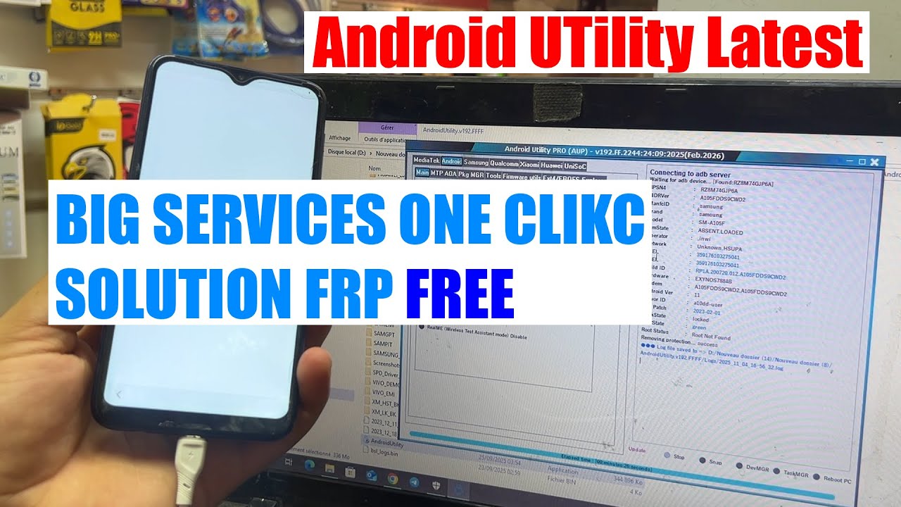 Android Utility Tool!! Samsung FRP Bypass 2025 One Clik Big Service
