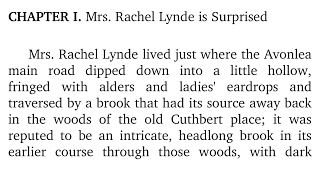 CHAPTER I. Mrs. Rachel Lynde is Surprised | Anne of Green Gables