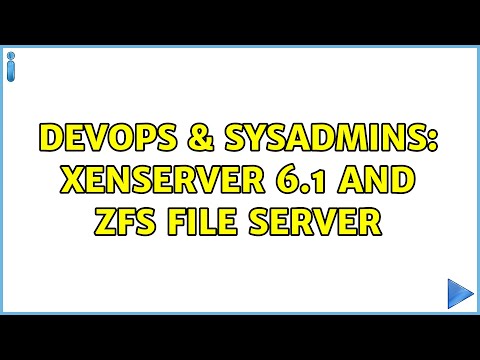 DevOps & SysAdmins: Xenserver 6.1 and ZFS file server (2 Solutions!!)