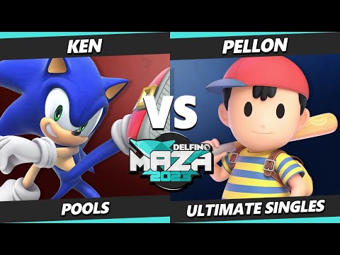 Delfino Maza 2023 - KEN (Sonic) Vs. Pellon (Ness) Smash Ultimate - SSBU
