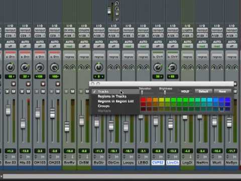 Pro Tools LE 8 Instructional DVD 4 Lesson 74: colors from samplekings.com