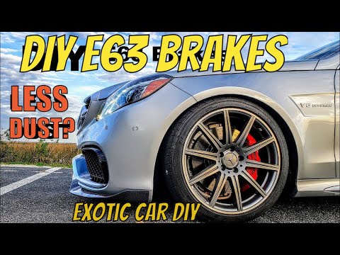 SOO much DUST!   E63 OEM vs EBC RedStuff pads PLUS HOW-to do your front brakes!