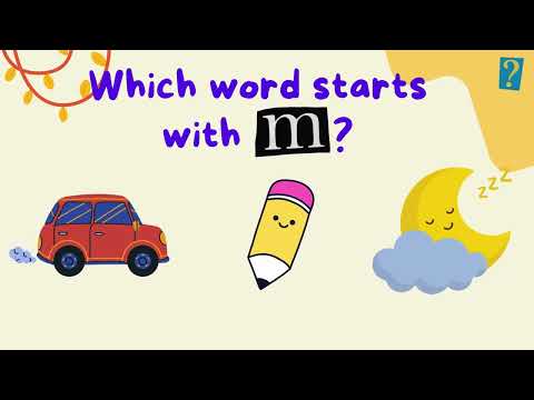 Interactive Phonics Quiz Game 1-3 | Beginning Letter Sound | Low Stimulation Videos for Kids