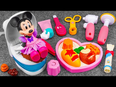 Satisfying with Unboxing Disney Minnie Mouse Cute Eating & Toilet Playset | Review Toys ASMR