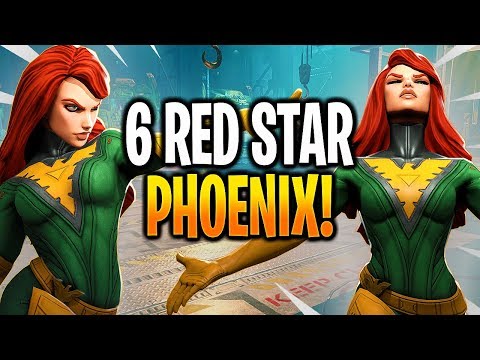 *NEW* 6 RED STAR PHOENIX SHOWCASE & GAMEPLAY! - MARVEL Strike Force - MSF