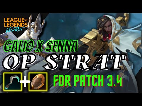 Wild Rift | GALIO x SENNA - BOT LANE | OP Strat for patch 3.4 | Full Game Highlights