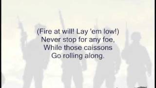 The Caisson Song (Original US Army Song) - Singalong with Lyrics