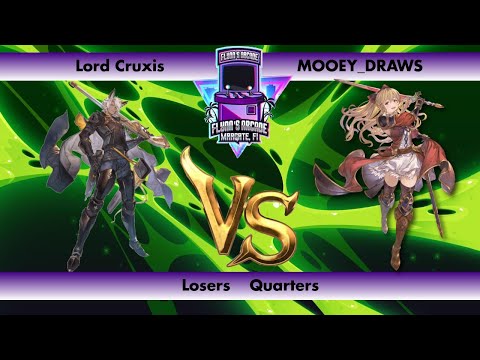 Flynn's Arcade 074 Losers Quarters - Lord Cruxis (Eustace) Vs MOOEY_DRAWS (Vira) Granblue Fantasy VS