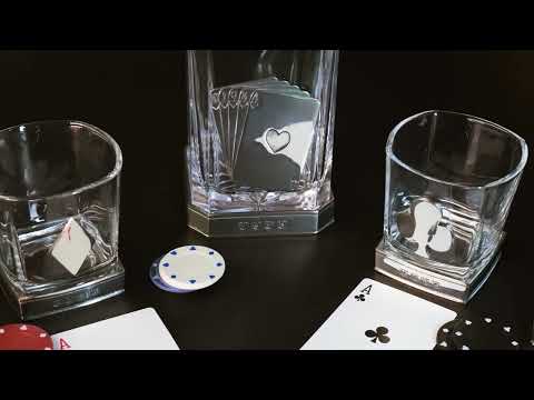 Poker Decanter Tumbler Set