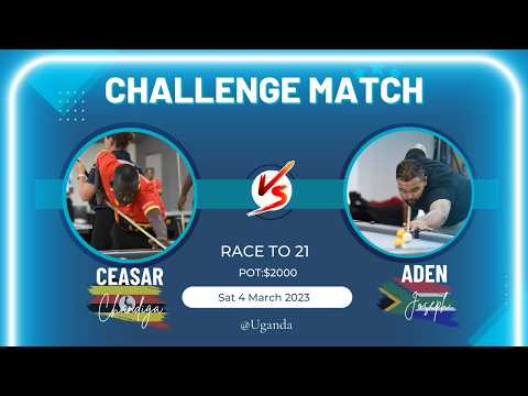 ADEN JOSEPH VS CAESAR CHANDIGA   Race to 21 for  USD 2,000  POT