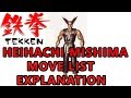 Tekken 1 Heihachi Mishima Move List Explanation Quick Video Showcase