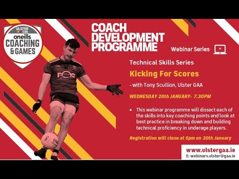 Club Technical Skills Webinar Series  -  Kicking For Scores