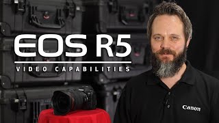 YouTube Video yJzxQbS1mZ8 for Product Canon EOS R5 Full-Frame Mirrorless Camera by Company Canon in Industry Cameras