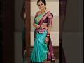 RAMYA PANDIAN INSPIRED SAREE Love Song Trend Saree Indianfashion Sareefashion Fashion