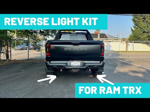 NEW REVERSE LIGHT KIT INSTALL ON RAM TRX!!!