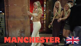 Manchester Nightlife 4K _ England  Atmosphere After 3am 🌙✨  Walking Tour 👠❤️