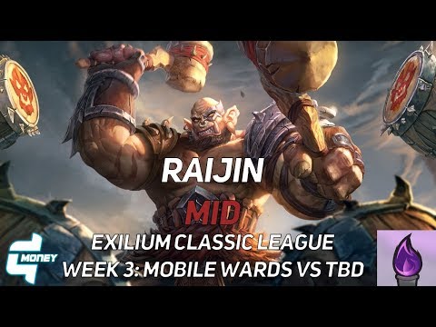 RAIJIN MID: CAN THE DRUMS OF WAR PREVENT A GAME 3 -Exilium Classic League Week 3 VS TBD | Smite
