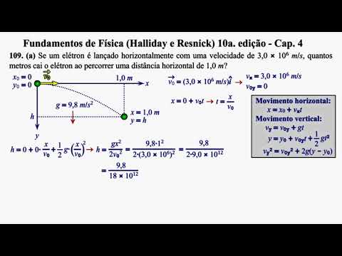 Aula 109 - Fundamentos de Física (Halliday e Resnick) 10a. Edição - Cap 4.
