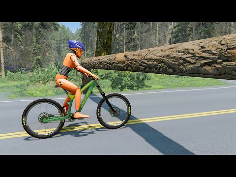 Cars vs Log Trap #3 - BeamNG.DRIVE