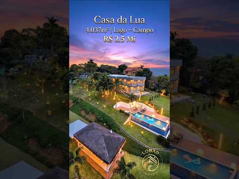 🏡 Casa de Campo no Condomínio Casa da Lua em Resende RJ 🌿📐 Terreno: 4.037m² 🥂Lago e Campo de futebol