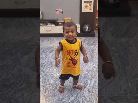 Tharun Adhith 1st 👣👣our hearts are  fulfill with joy😍  Our Little star🌟is on the move